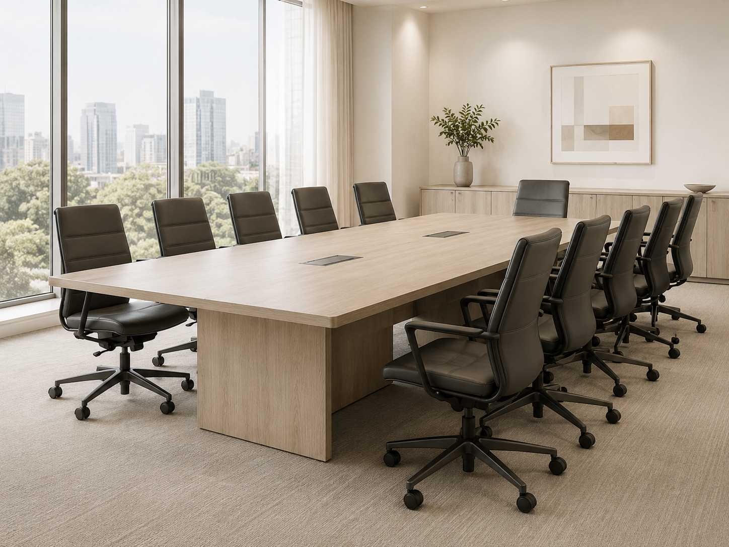 Conference table assembly and installation