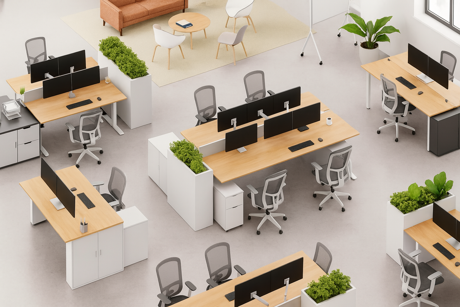 Ohio Assembly Pros commercial furniture assembly team installing office furniture